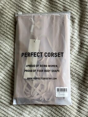 NWT Perfect Corset "Secret Form" Mesh Waist Cincher - Beige / M